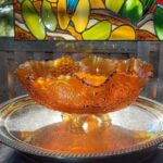 Vintage Orange Glass Bowl