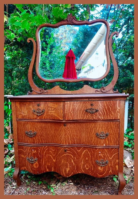 Vintage Solid Maple Dresser